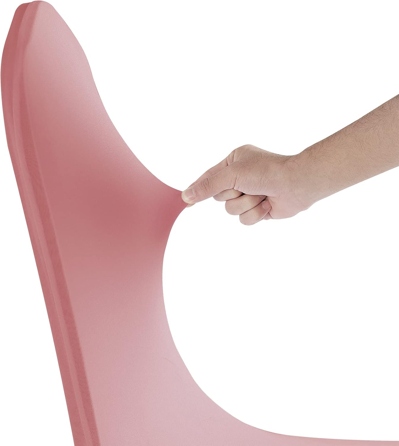 SUPERO Dusty Pink Chair Cover, 25PCS Stretch Waterproof Polyester, Universal Fit Protector for Party, Banquet, Wedding Event, Hotel, Indoor/Outdoor