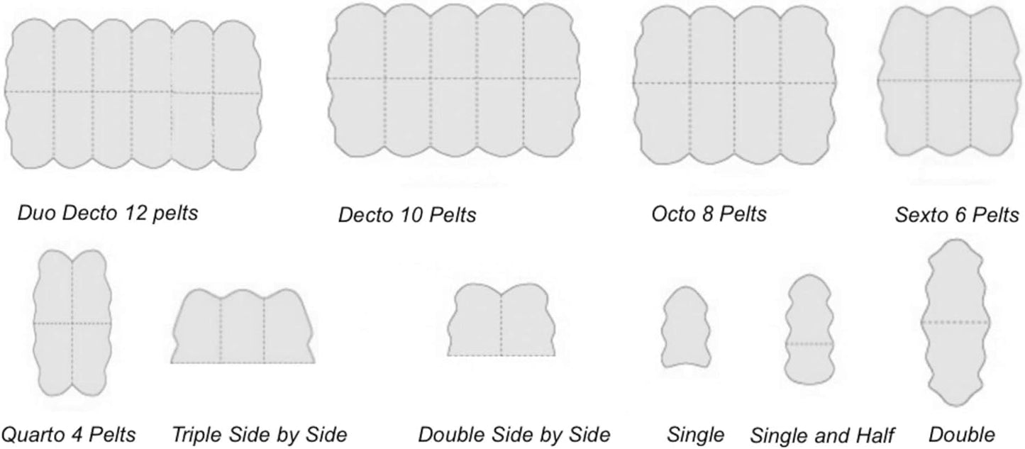 LAMBZY Faux Sheepskin Hypoallergenic Free Shape Silky Shag Rug, Luxury Shaggy Silky Plush Carpet for Bedrooms Rugs Living Room Kids Rooms Sofa Floor Rugs (Sexto 6 Pelts 6'x6', 180x180 cm,Camel)