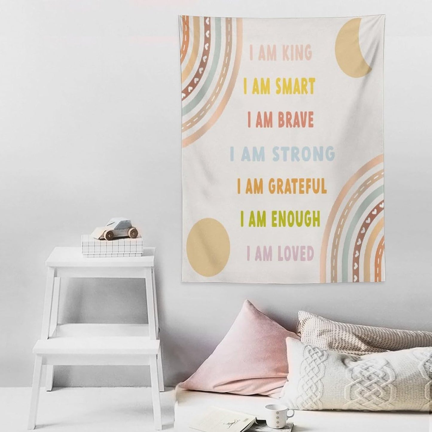 ICMOLYYENLO Boho Plant Aesthetic Tapestry, Abstract Medieval Arch Sun Home Aesthetic Wall Hanging For Bedroom Living Room Dormitory Tapestry 30x40 Inches