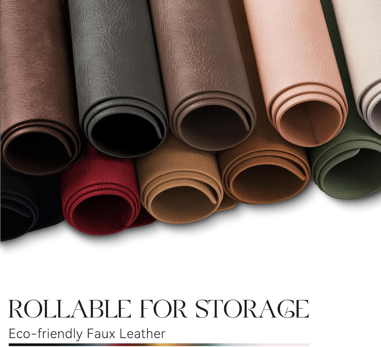 MOSAYT Vinyl Placemats Set of 6-12 X 17 Inch - Faux Leather 100% Waterproof Oil-Proof Wipeable PU Place Mats, Heat Resistant Reversible Table Mats for Kitchen, Dining, Outdoor (Dark Grey)