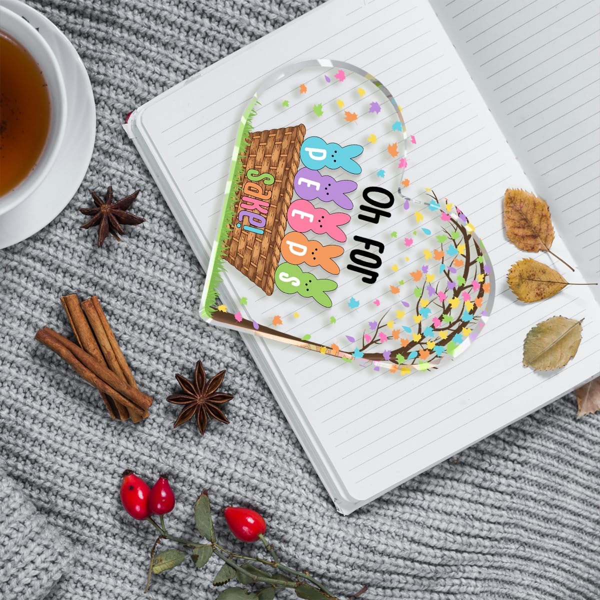 Funny Easter Bunny Decor Desk Decor Acrylic Heart Sign Easter Decorations Easter Gift Acrylic Heart Plaque Box Sign for Home Farmhouse Kitchen Bathroom Shelf Table Decoration Oh for Peeps Shake Sign