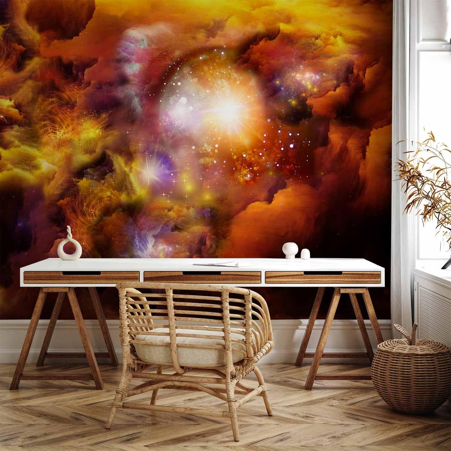 artgeist Wall Mural Cosmos Galaxy 118x83 in - XXL Non-Woven Wallpaper Fleece Wall Decor Photo Print Picture Image Design Home n-A-0027-a-d