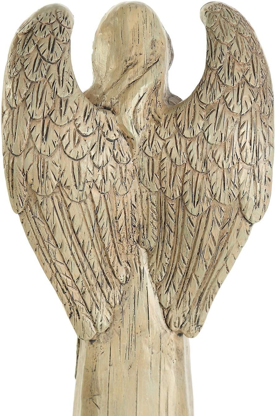 Topadorn Garden Statuary Outdoor Praying Angel Resin Figurines,Angel Collectible Sculptures,10" H