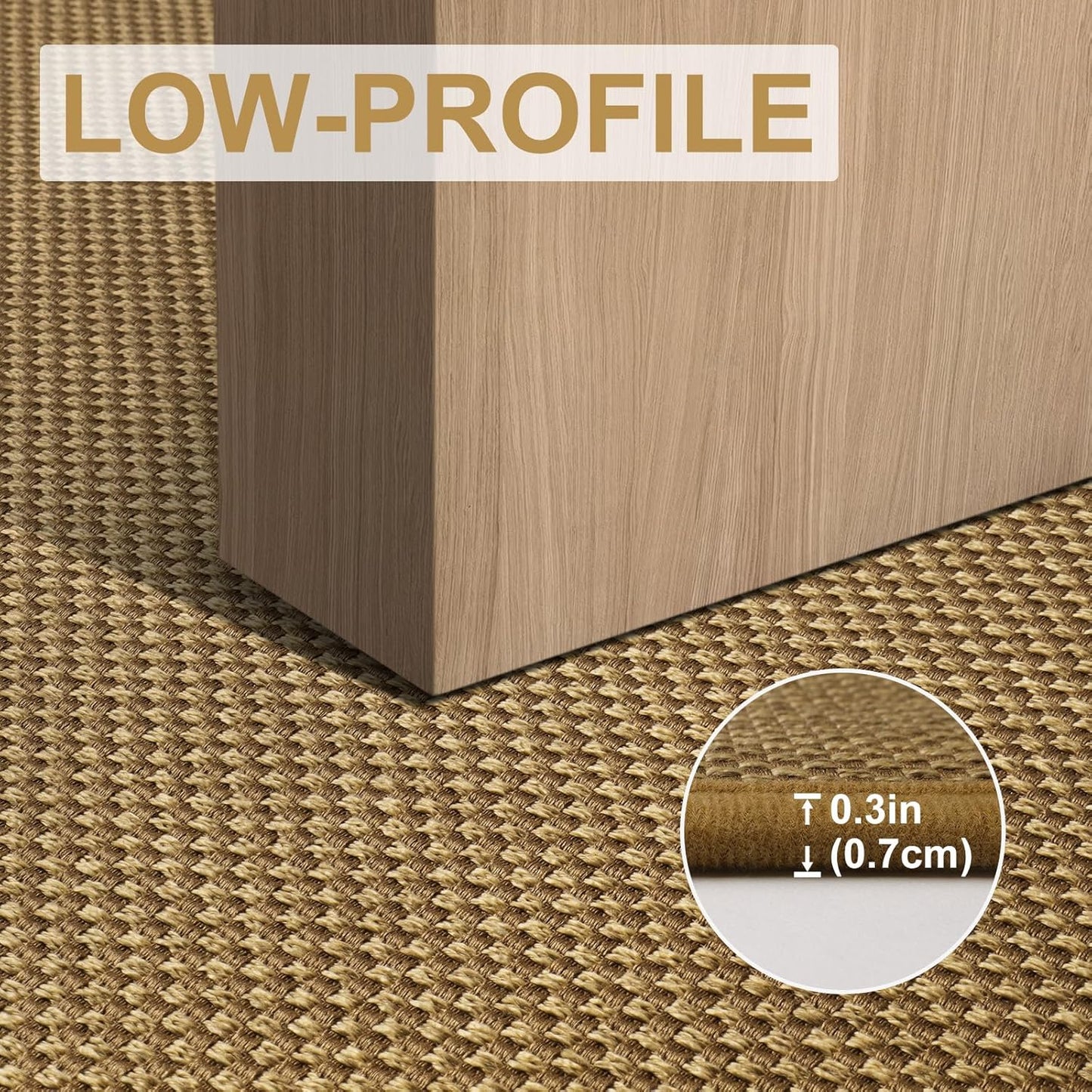 LEKEEPGO Door Mat 24"x36", Non Slip Door Mat Indoor Entrance, Rubber Backing Front Indoor Door mat Washable Absorbent Low-Profile Entryway Entry Resist Dirt Inside Door Mats, Light Brown