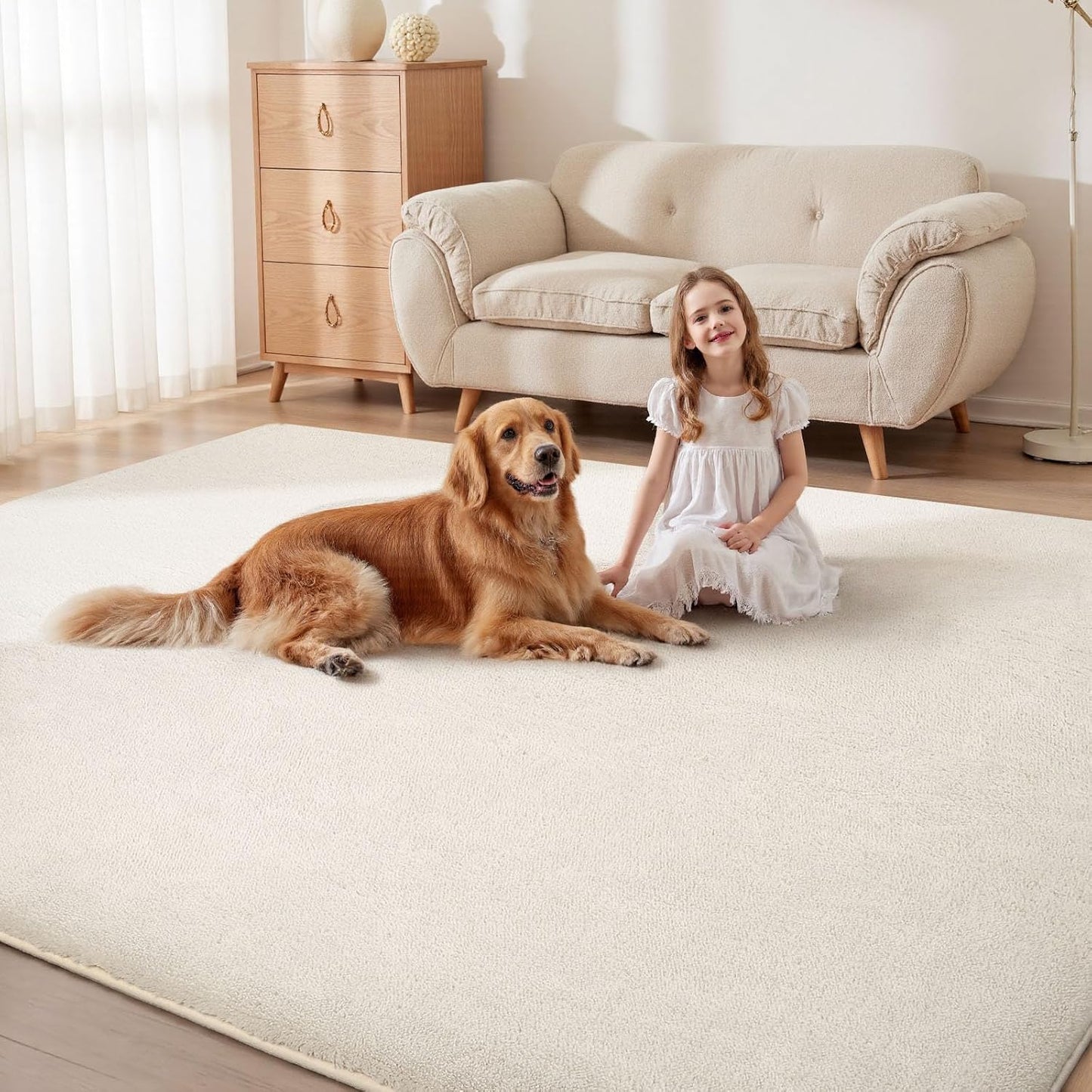 Sour Lemon 5x7 Area Rugs for Living Room, Soft Large Area Rug Fluffy Rugs for Bedroom,Machine Washable Area Rug Non Slip Carpet Rug for Living Room Playroom Kids Room Home Decor