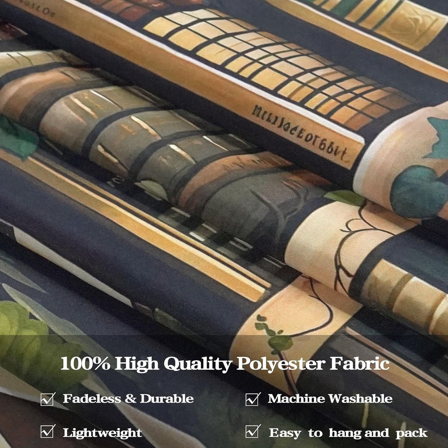 Accnicc Fantasy Forest Bookshelf Tapestry Witchy Fairy Tree Mushroom Retro Backdrop Tapestries Wall Hanging Vintage Library Book Tapestry for Bedroom Living Room Dorm 80 x 60 inch