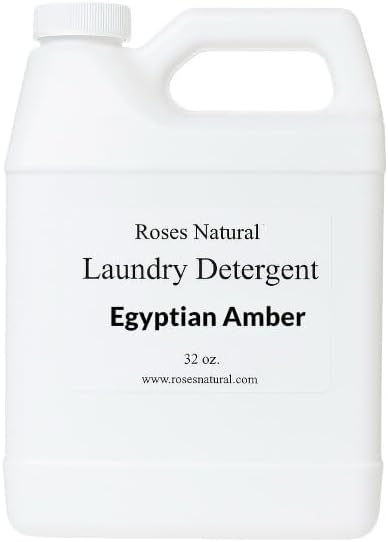 Plant-Based Liquid Laundry Detergent, 32 Fl Oz, Multiple Scents, HE Compatible (Egyptian Amber)
