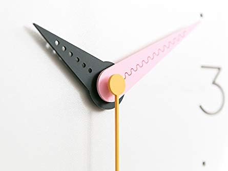 Stephanie Imports Modern Minimalist Pink & Black Wall Clock