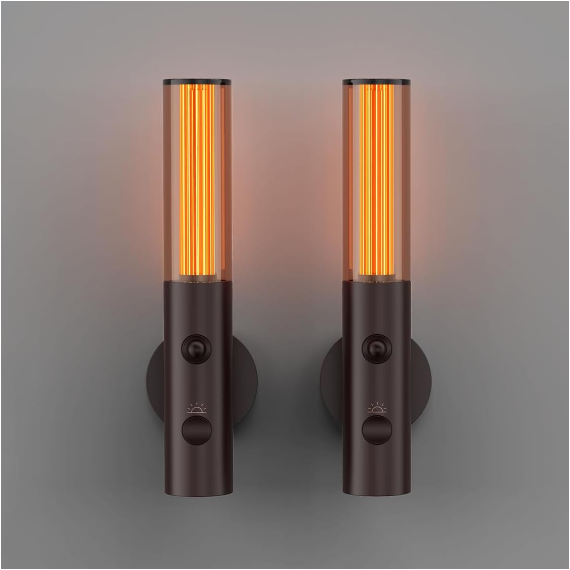 Auto-On Motion Detection Night Lamp - 3 Customizable Modes, Battery Operated LED Light for Dark Spaces (Set of 2)