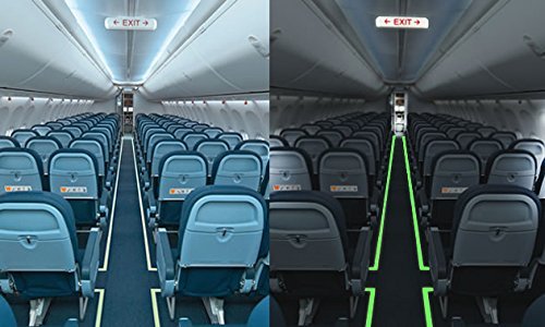 Glow in The Dark Tape - 65 FT X 0.5 Inch Luminous Photoluminescent/Luminescent Emergency Roll Safety Egress Markers Stairs, Walls, Steps, Exit Sign. Glowing Pro Theatre Stage Floor (65 ft X 0.5 inch)