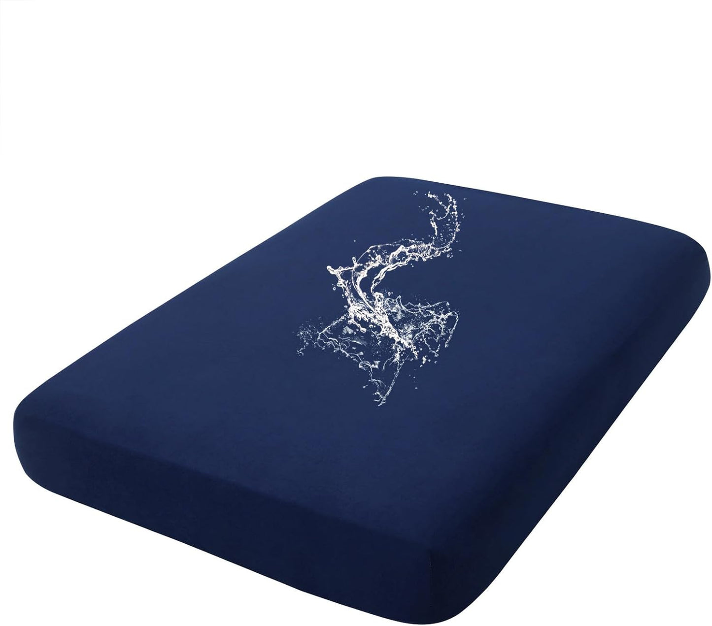 hyha Waterproof Couch Cushion Covers, Stretch Sofa Couch Seat Slipcover for Dog Washable, Non-Slip Waterproof Outdoor Cushion Covers for Patio Furniture Replacement (1 Piece for Medium, Navy)