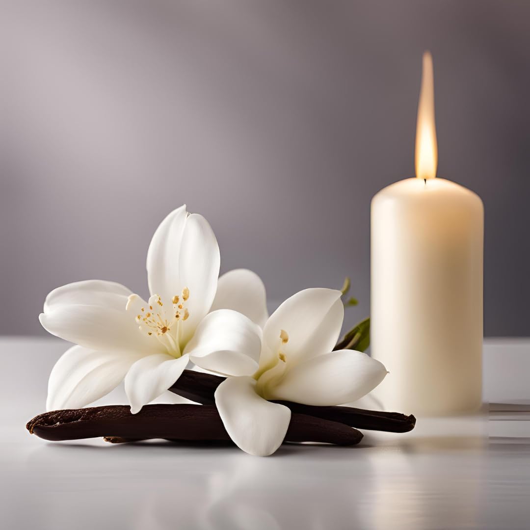 1OAK Soy Wax Scented Candles - Vanilla Bean Candle - Vanilla Candles for Home - Hand-Poured (7oz.)