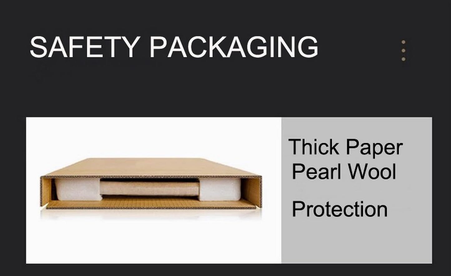 Hand Painted Blue Ocean Oil Painting for Office, Large Abstract Wall Art for Living Room, Framed Seascape Wall Picture for Kitchen Bedroom Home Decor 32x32inch