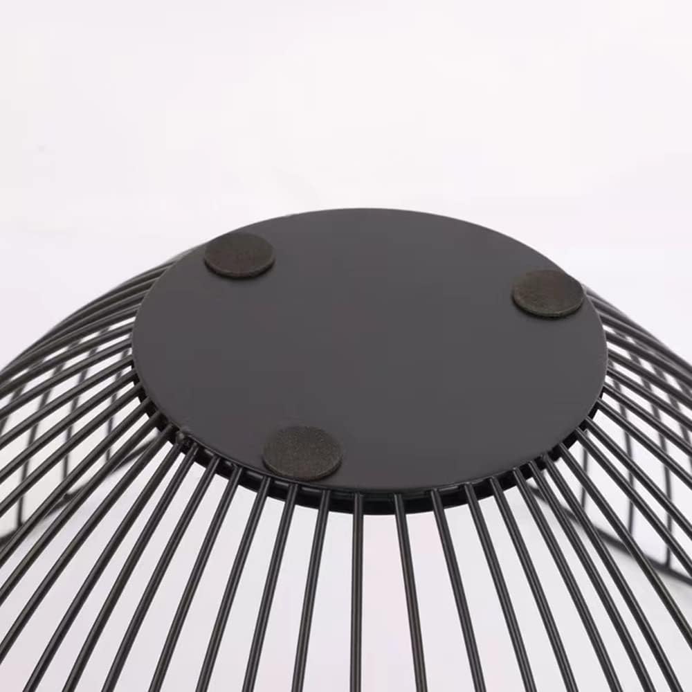 Fruit Basket for Kitchen Counter, 10 Inches Mordern Black Metal Wire Produce Bowl for Fruit Vegetable (Curve)