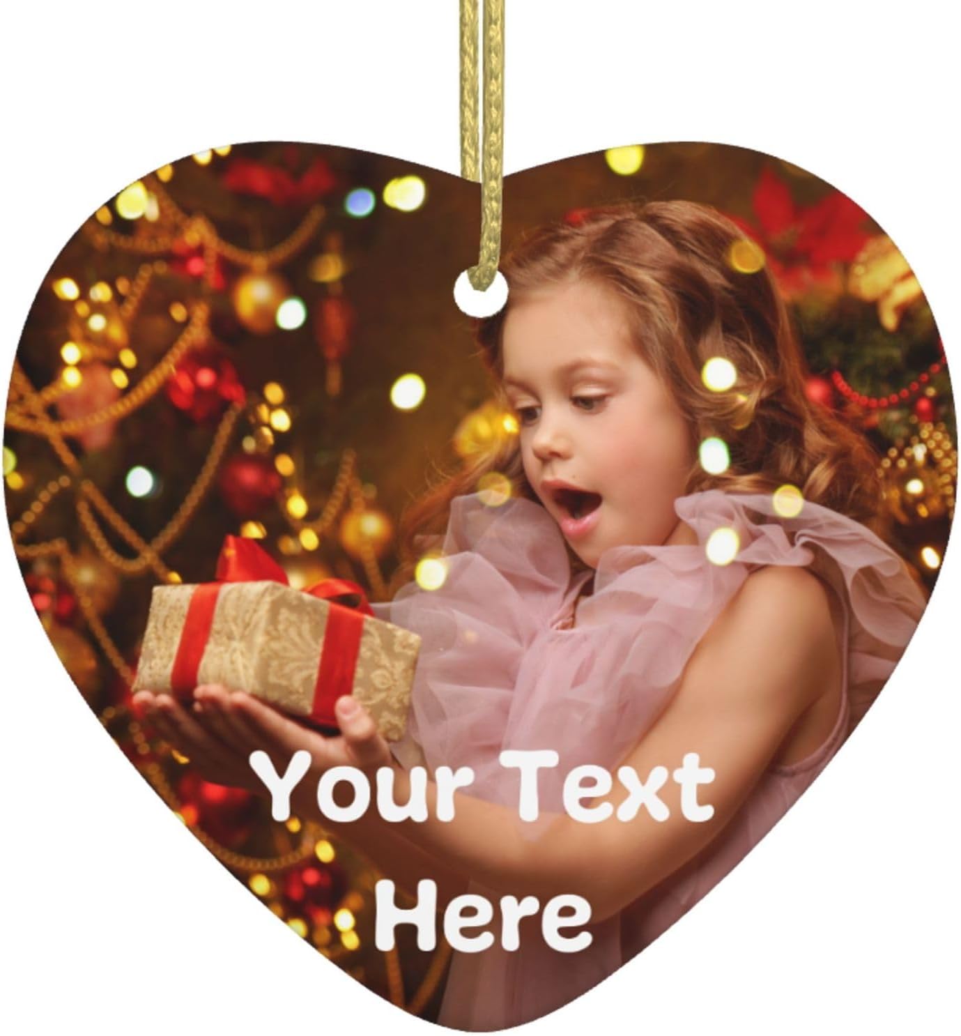 Personalized Christmas Ornaments 2025 Custom Ornament Xmas Photo Ornament Customized Gifts Heart Shap