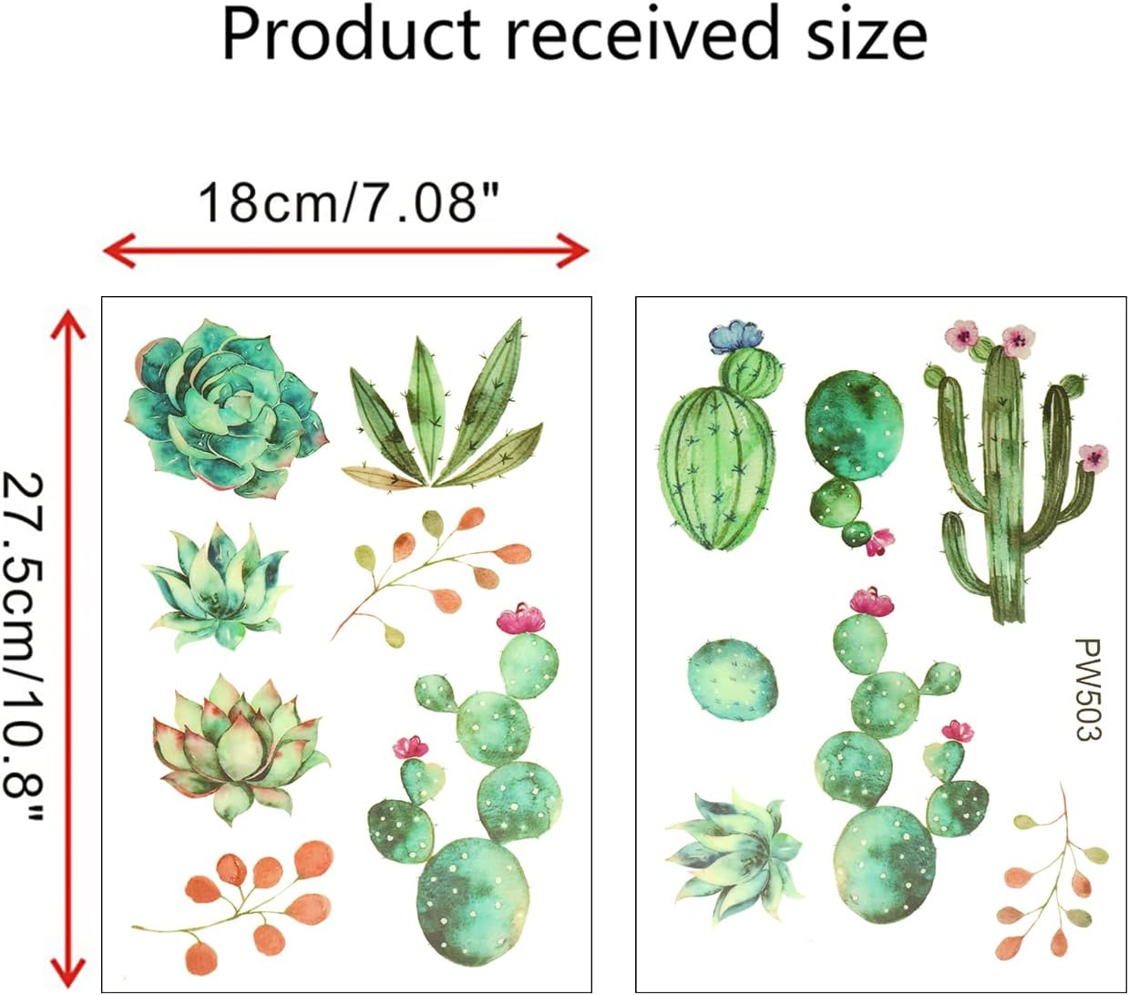 Luminous Window Wall Decals Switch Sticker Decoration Stickers for Home Office School Cactus