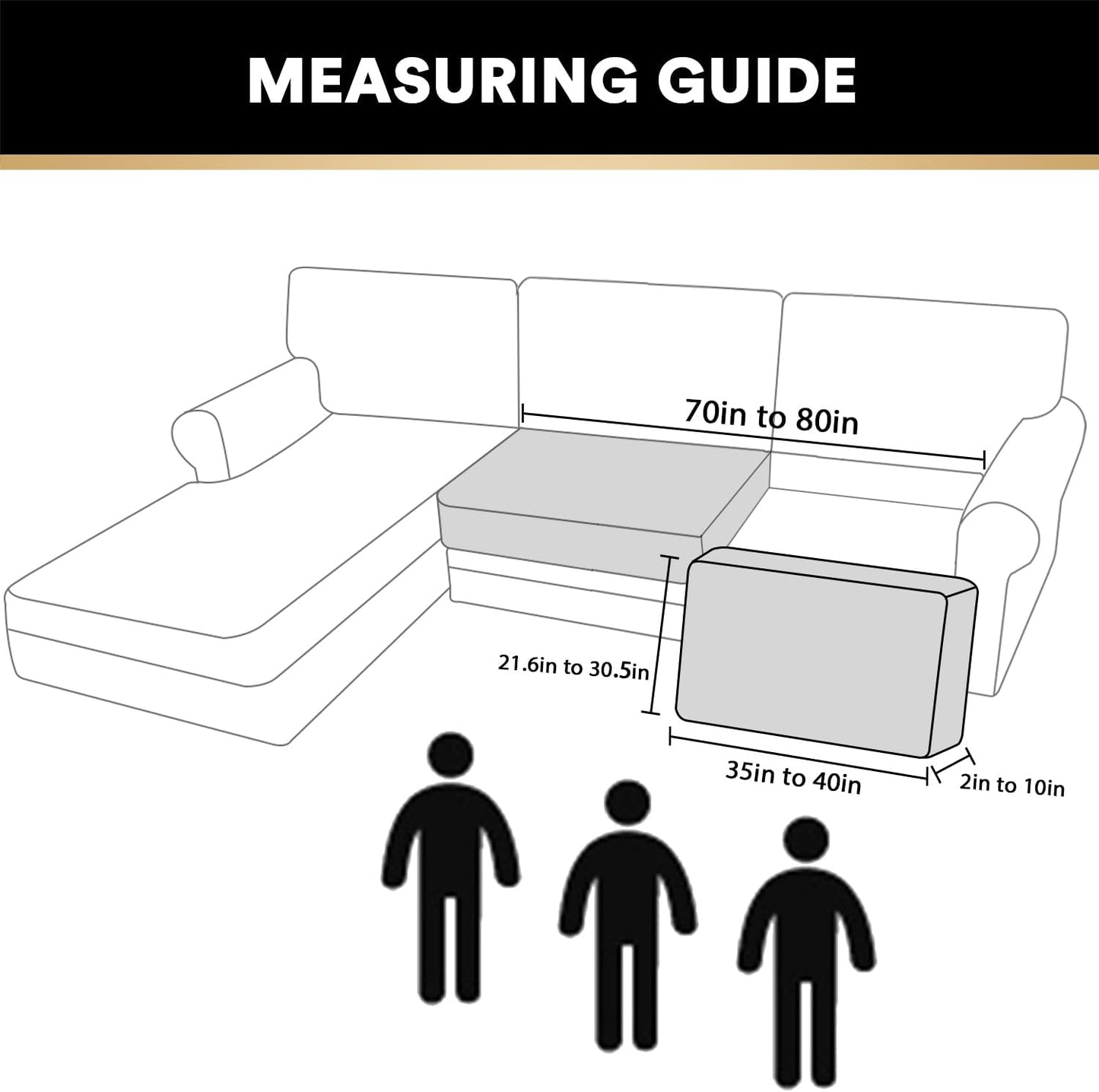 PrinceDeco Velvet Couch Cushion Cover Soft Stretch Cushion Slipcover for Chair Loveseat Sofa Cushion Furniture Protector Seat Cushion Sofa Cover (2 Piece Large Sofa Cushion Covers, Camel)