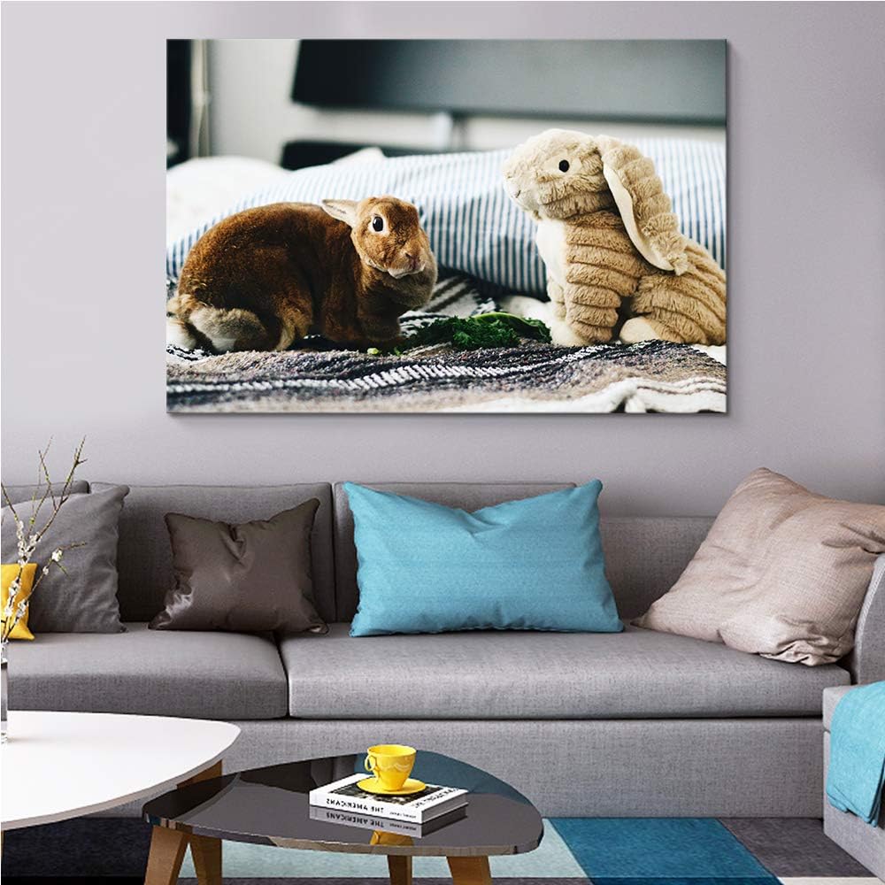 NWT Custom Canvas Prints with Your Photos for Pet/Animal, Personalized Canvas Pictures for Wall to Print Framed 16x24 inches