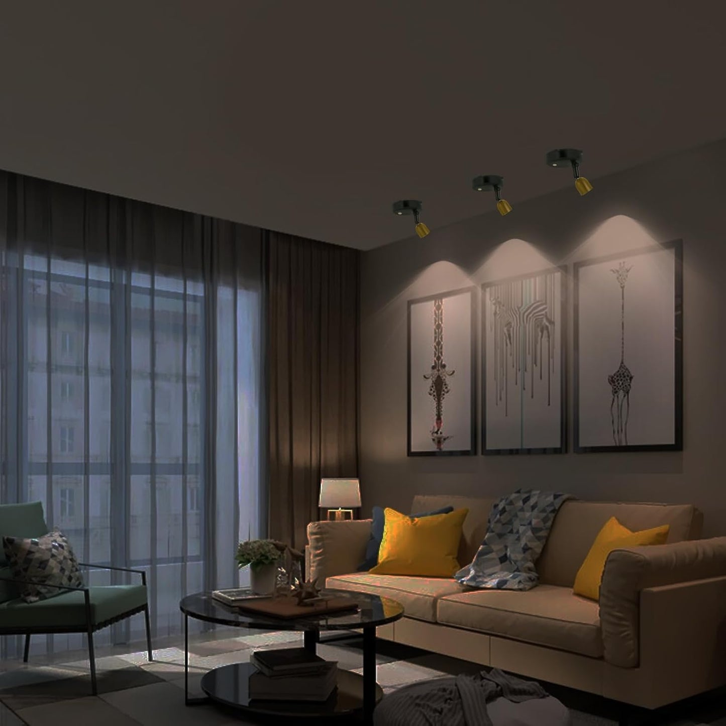 Cordless Spotlight Battery Powered, Dimmable Accent Up Light with Remote, Indoor LED Display Lighting for Picture Photo Dartboard Plant Tree Decor Painting Art Portrait