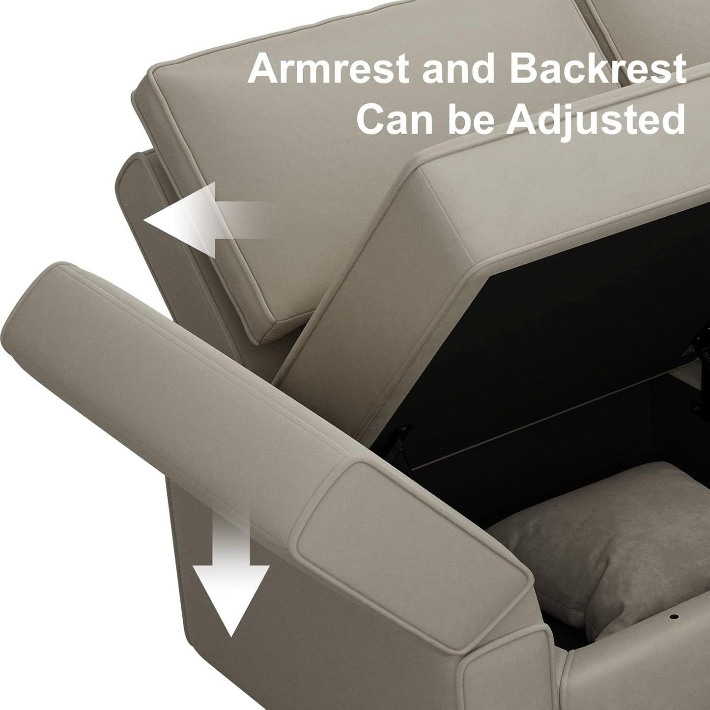 Belffin Modular Sectional Sofa U Shaped Sectional Couch with Reversible Chaises Velvet Modular Sofa with Storage Seat Grey