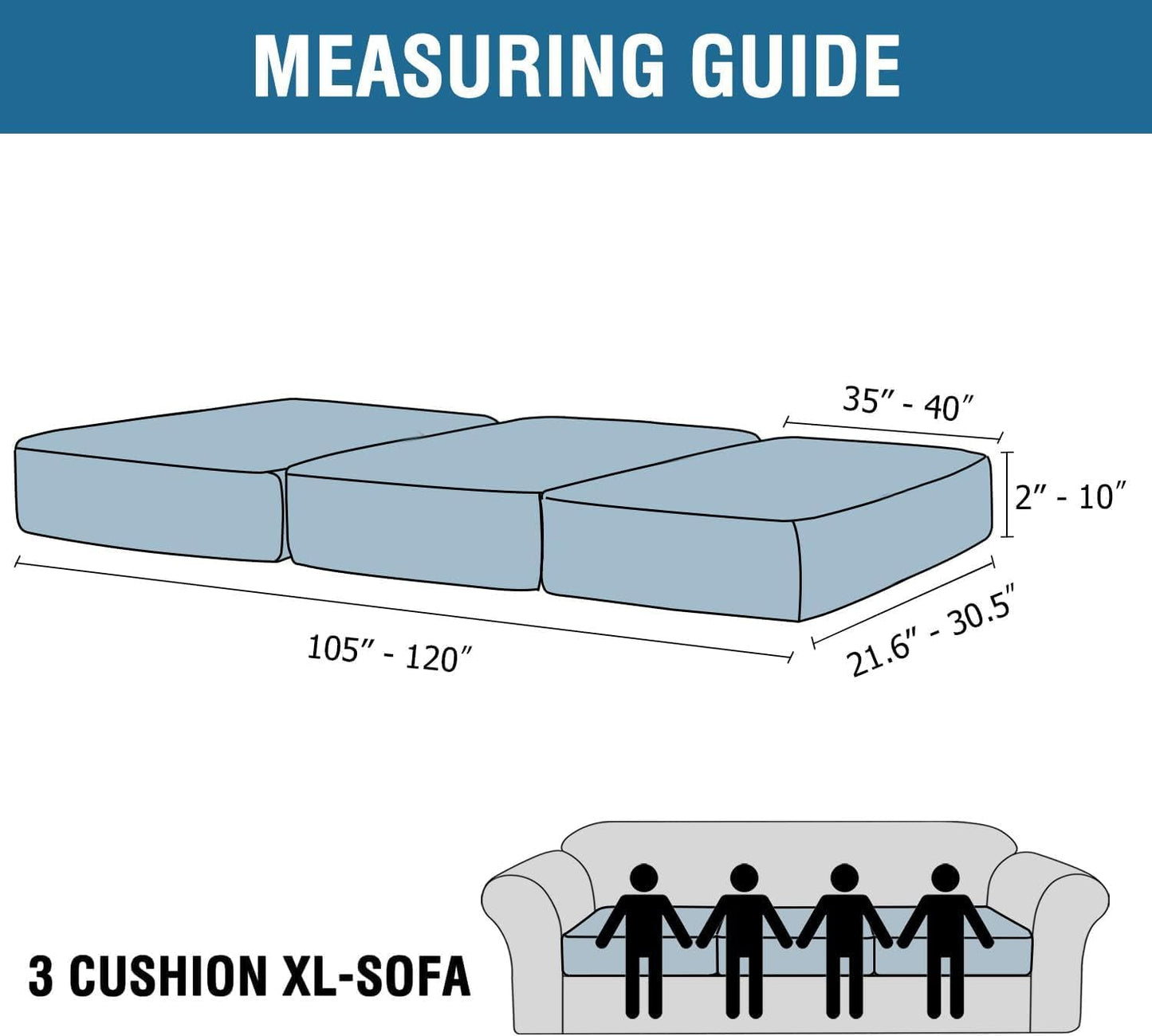 H.VERSAILTEX Velvet Stretch Couch Cushion Cover Plush Cushion Slipcover for Chair Loveseat Sofa Cushion Furniture Protector Seat Cushion Sofa Cover (3 Piece XL Sofa Cushion Covers, French Oak)