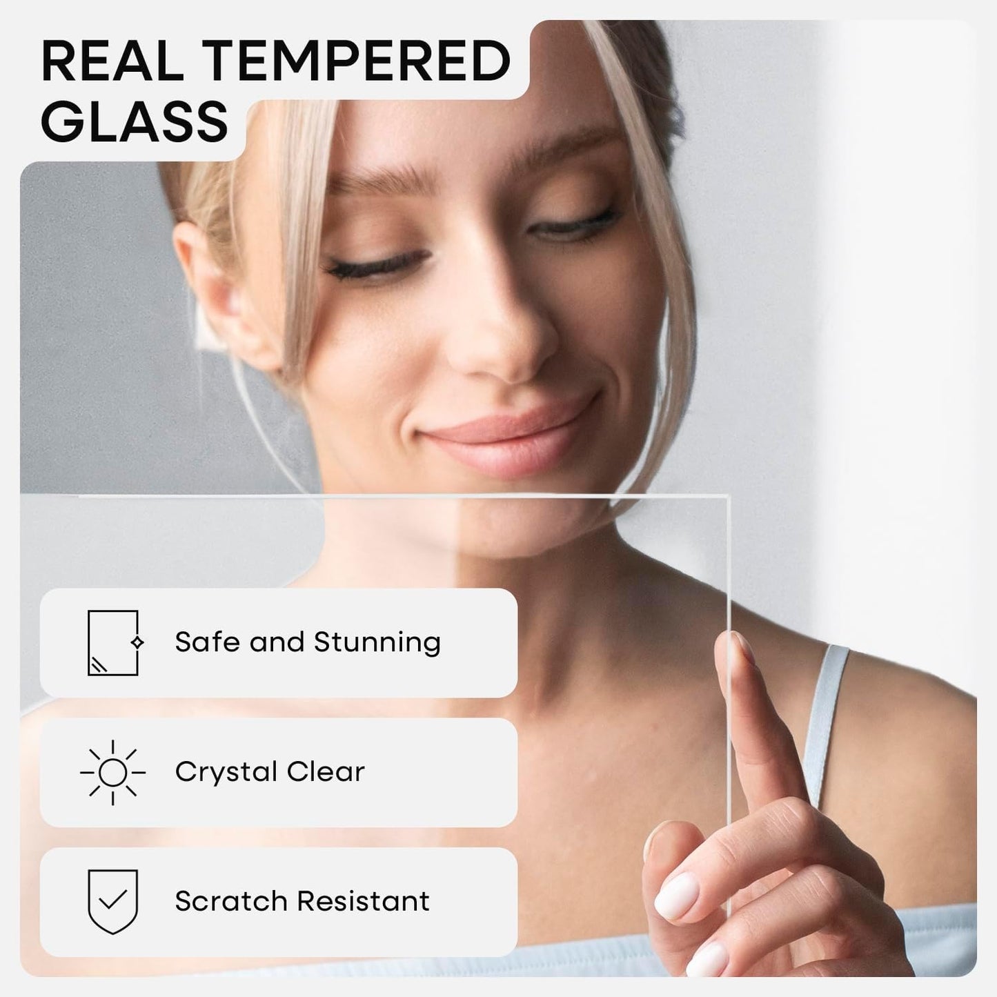 Homeforia White 20 x 30 Frame, High End Oak 20 x 30 White Wood Poster Frames with Mat 16 by 24 Photo, 20x30 Wooden Picture Frame Matted to 16x24, 30x20 Large Frames, Tempered Glass, Wall Kit, Set of 1