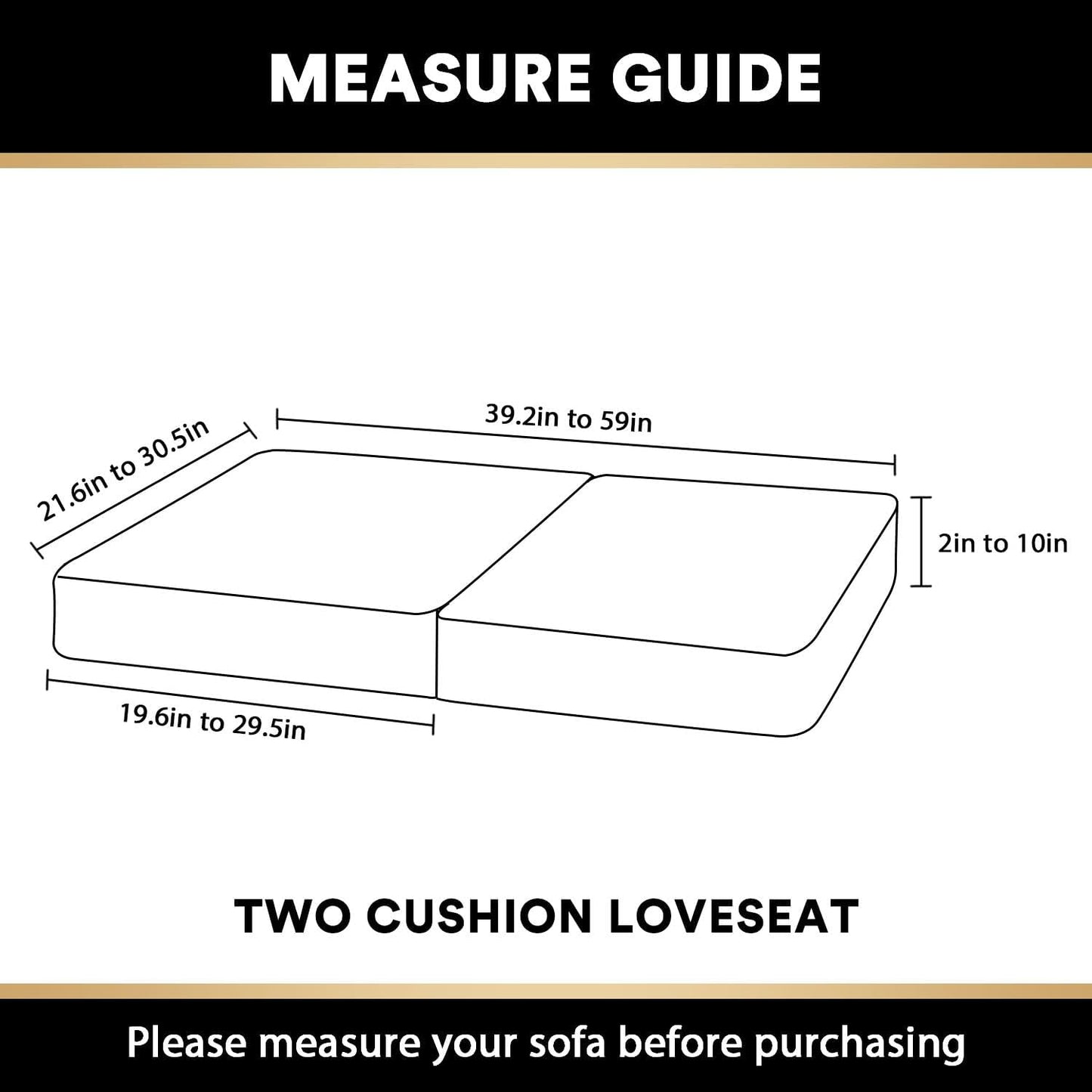 PrinceDeco Velvet Couch Cushion Cover Stretch Sofa Seat Covers Washable Cushion Slipcover for Chair Love Seat Sofa Cushion Furniture Protector Seat Cushion Sofa Cover (Each Width Up to 29.5", Ivory)