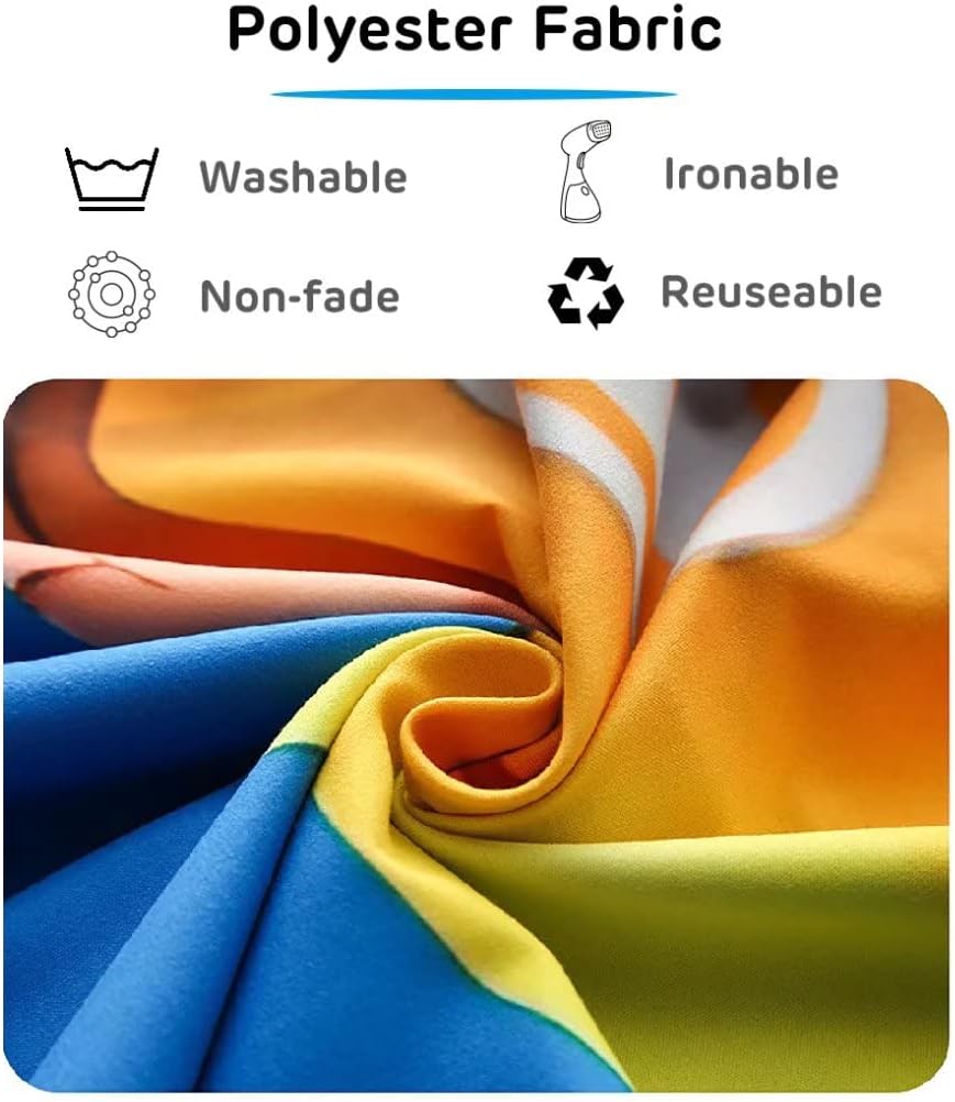 BELECO Tie Dye Tapestry Wall Hanging Fabric 70x47 Inch Colorful Spiral Tie Dye Tapestry Hippi 60s Themed Party Decorations Rainbow Tapestry Art Wall Decor for Bedroom Aesthetic Living Room Dorm