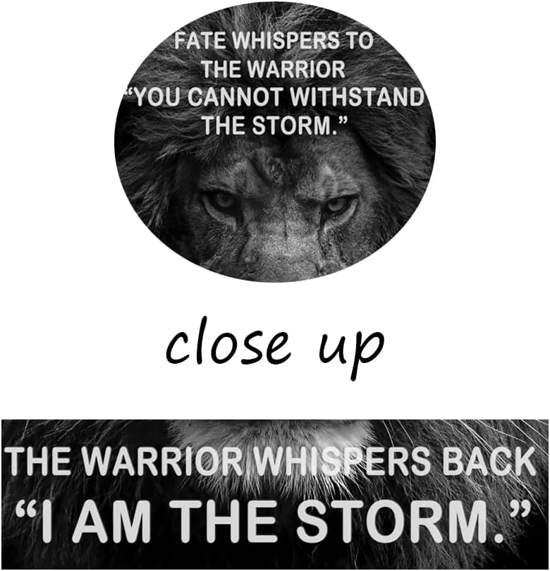 Motivational Canvas Wall Art Inspirational I Am The Storm Posters Modern Inspiring Quotes Success Pictures Positive Paintings Prints Artwork Home Wall Decor Office Gym Framed[18" W x 24" H]