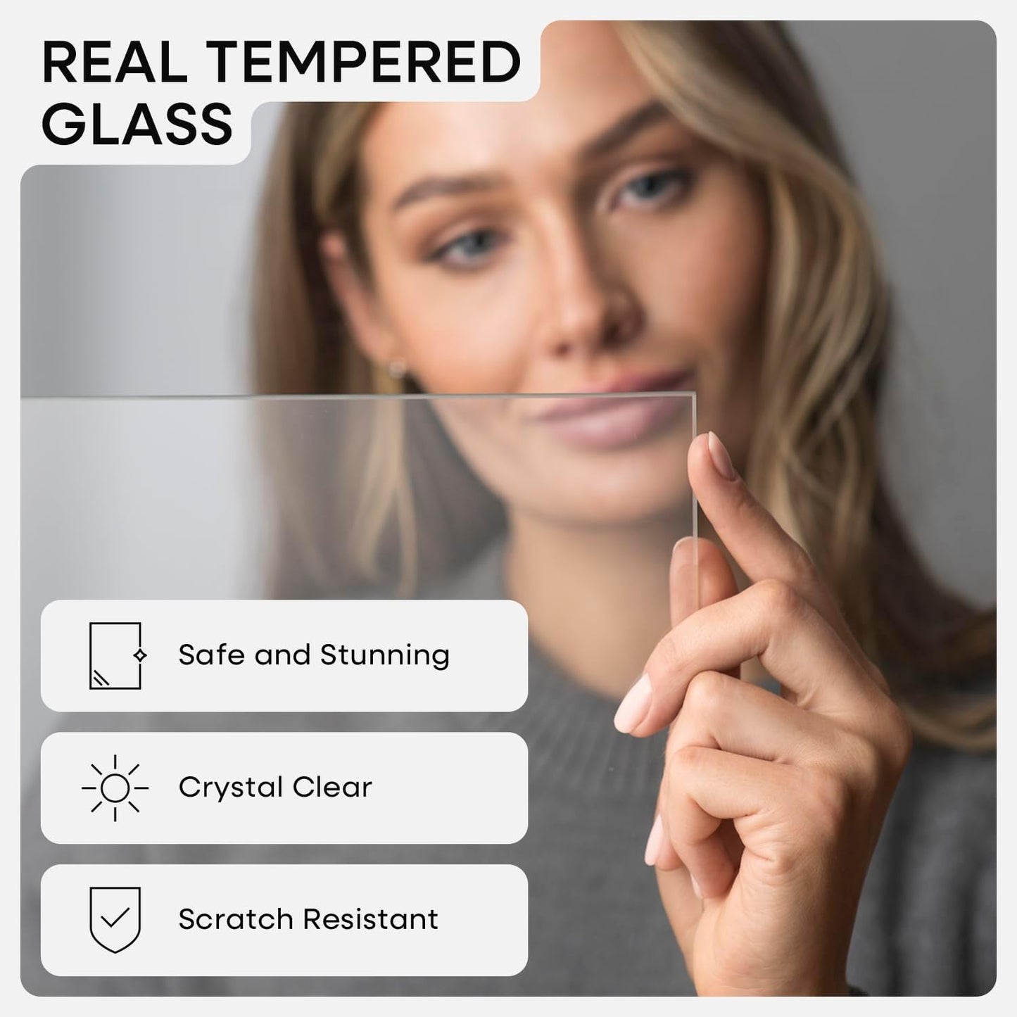 Homeforia Poster Frame 24x30 Black, High End Oak 24x30 Wooden Picture Frames with Mat 18x24 in Photo, 24 x 30 Large Wood Frame Matted to 18 by 24 Print, 30x24 Frame, Tempered Glass, Wall Kit, Set of 1