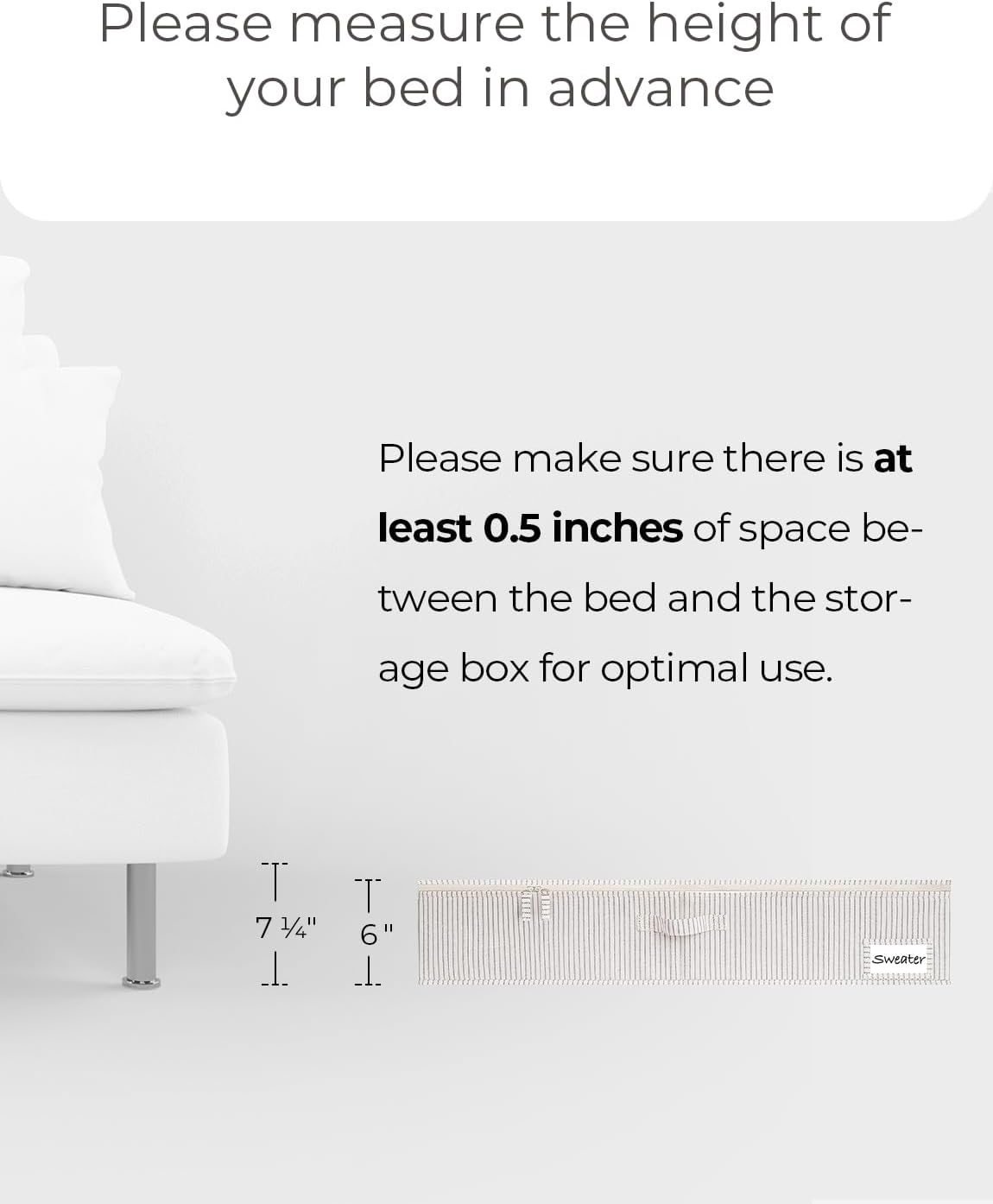 StorageWorks Large Under Bed Storage Containers with Handles and Label Holder, 2 Pack Ultra-thick Fabric Underbed Bins, Closet Organizer for Clothes, Blankets, Sweater