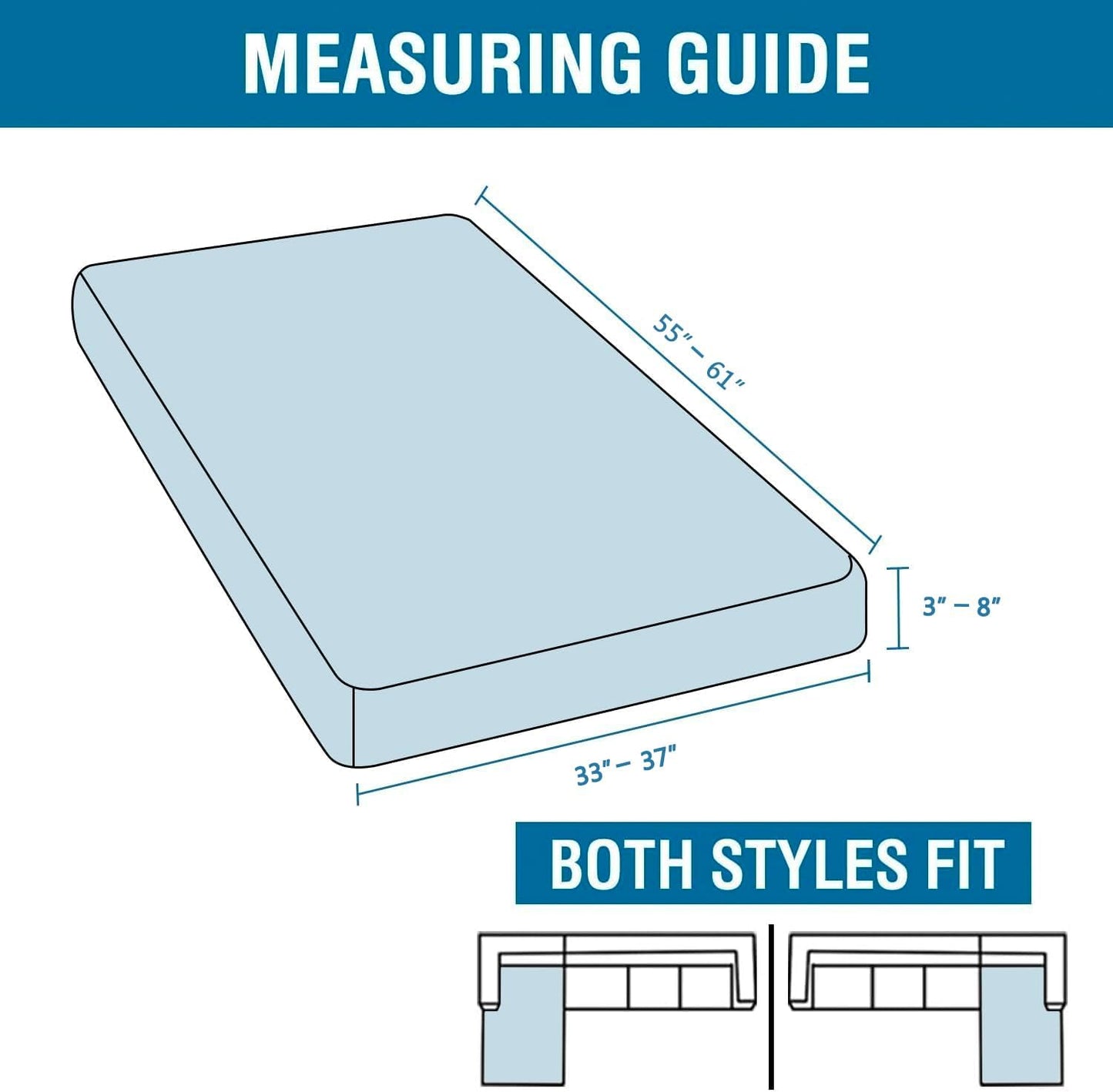 H.VERSAILTEX Super Stretch Individual Chaise Cover Sectional Couch Covers for L Shaped Sofa Both Left/Right Featuring Thick Jacquard Textured Twill Fabric (1 Piece Chaise Cover, Sand)