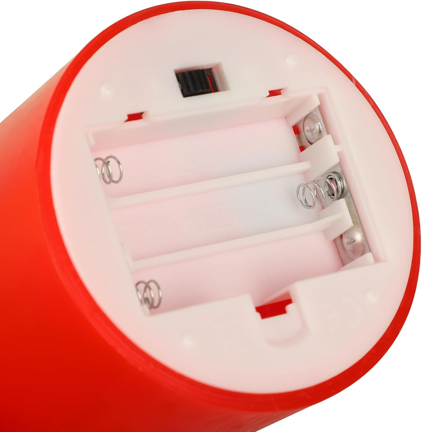 Red Flameless Candles with Remote, Flickering Battery Operated Candles with Timer, Real Wax LED Pillar Fake Candles for Christmas Party Home Decor, Set of 3