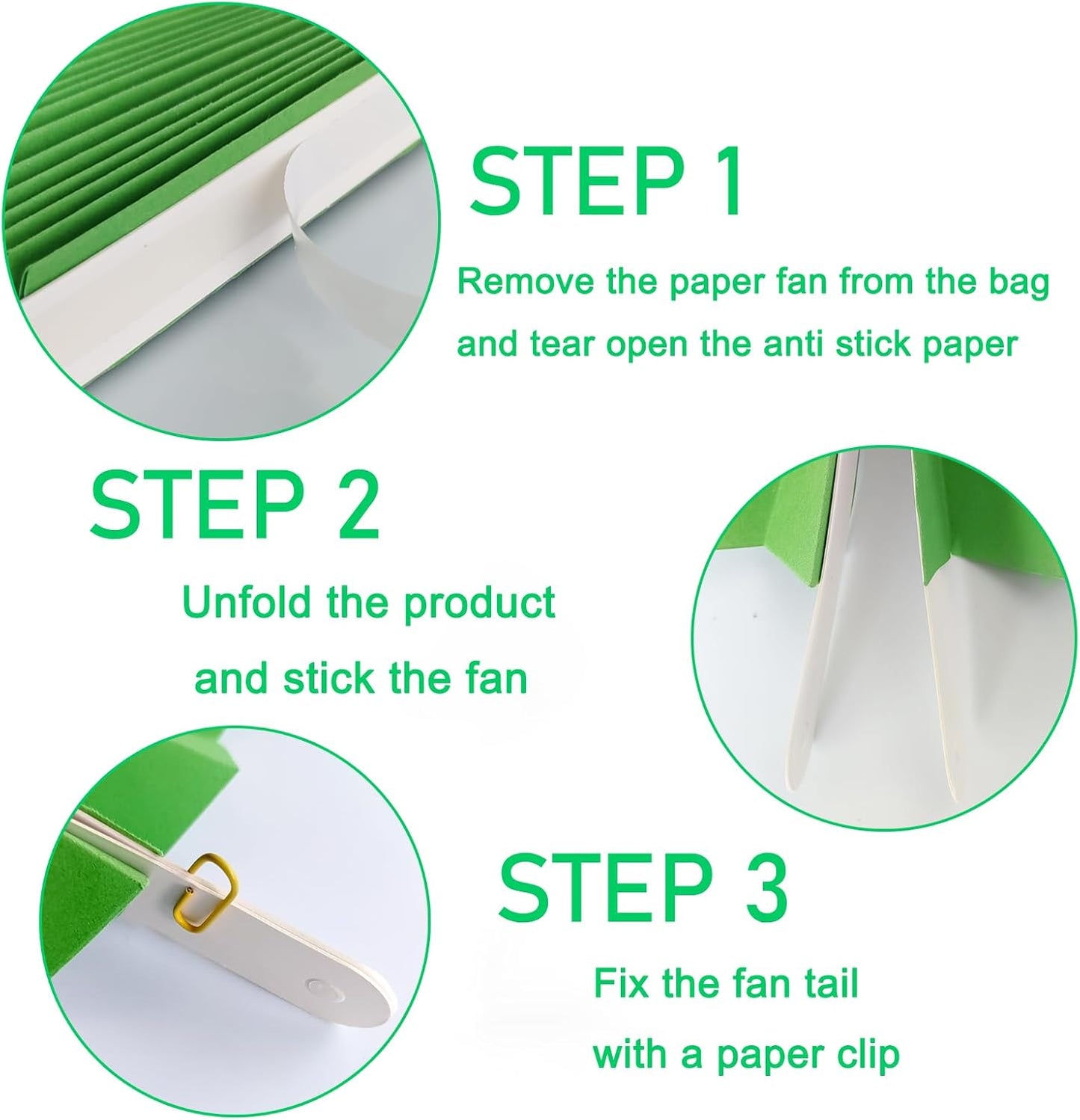 Green Party Decorations,Green Paper Decorations for Party,Tennis Party Decorations Party Paper Fans Bulk 8in,Graduation Decoration Classroom Decor,St Patrick's Day Decortions 30 Color DIY Set （Green）