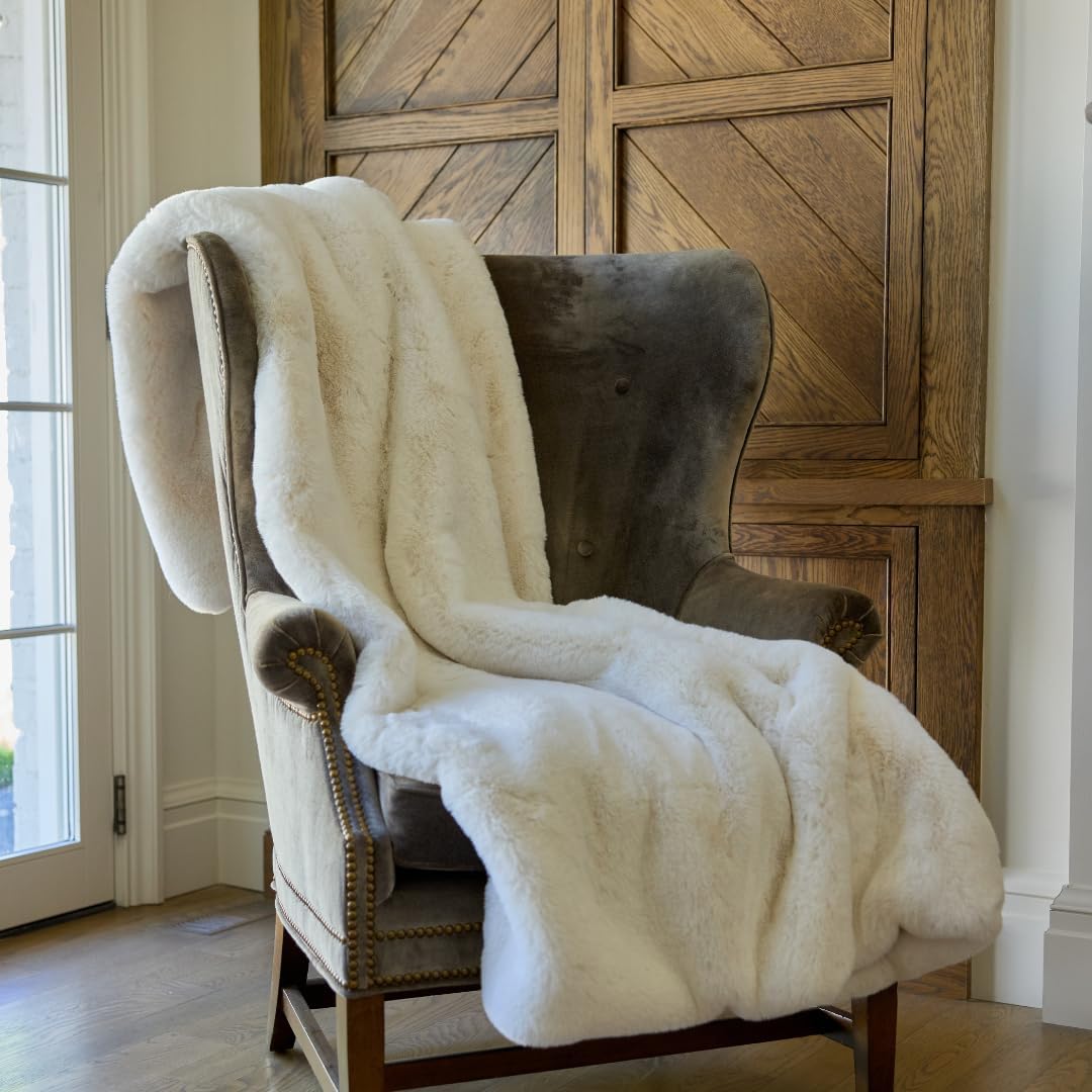 Nuzzie Snuggle Luxe Premium Soft Eco-Conscious Cozy Throw Blanket for Perfect Comfort - Vanilla (60"x80")