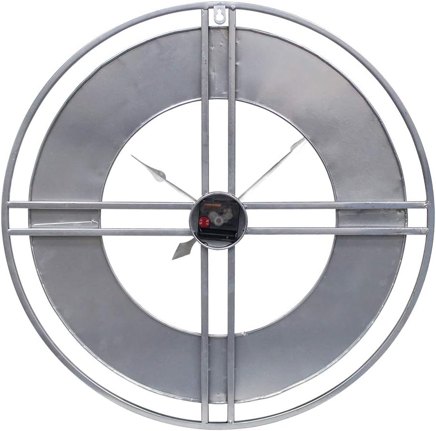 24 inch Large Wall Clock Decorative Metal Retro Oversized Clocks Decor for Home Farmhouse Living Room