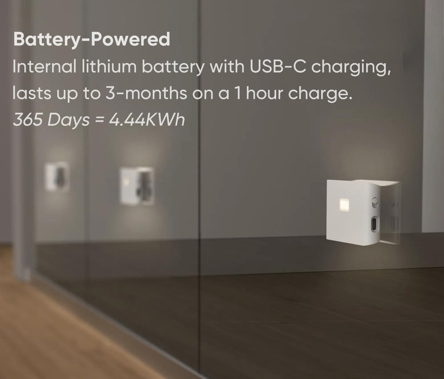 Rechargeable Night Lights with Dusk to Dawn & Motion Sensors, Warm & Soft White Stair Lights for Bathroom, Hallway, Linkable, Magnetic Mount, 6 Pack