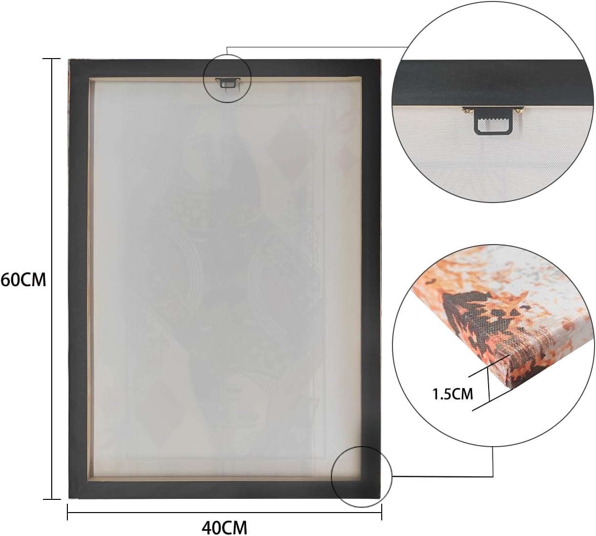 Poker Hand Pankings Canvas Wall Art Print Game Room Wall Art Print Wall Decor Prints Poster With Framed