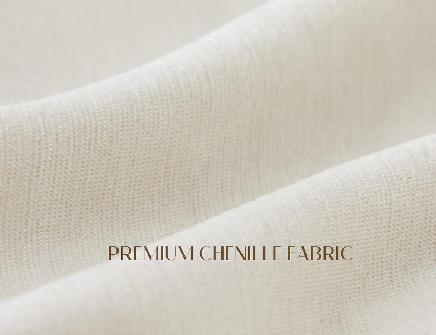 110" Cloud Sectional Couches for Living Room, Convertible L-Shape Couch with Ottoman, 3 Seater Modular Sectional Sofa, Warm White