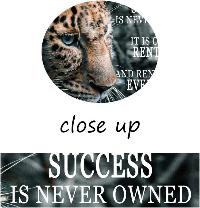 Motivational Wall Decor Success Entrepreneur Quotes Posters Success Is Rented Inspirational Wall Art For Office Living Room Bedroom Office Bathroom Canvas Print Framed Ready to Hang[18" W X 24" H]