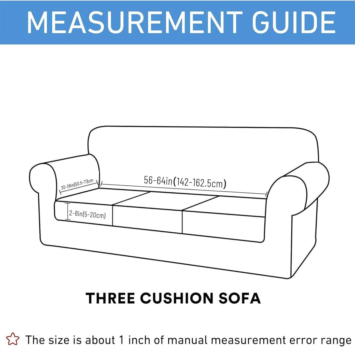 hyha Waterproof Couch Cushion Covers for Pets, Non Slip Sofa Seat Cover for Dogs Washable, Soft Thick Stretch Jacquard Fabric, Sofa Slipcovers with Elastic Bottom (1 Piece for Large, Taupe)