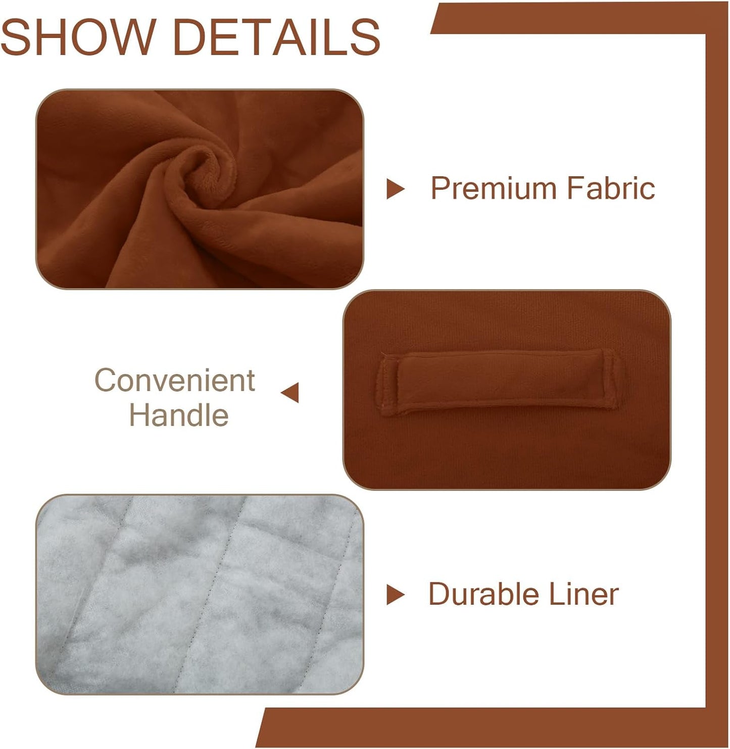 MeMoreCool Round Stuffed Pouf Ottoman Foot Rest, Floor Pouf Foot Stool with Soft Foam Chunk Filling, Small Round Ottoman Footstool Circle Footrest for Living Room, Coffee