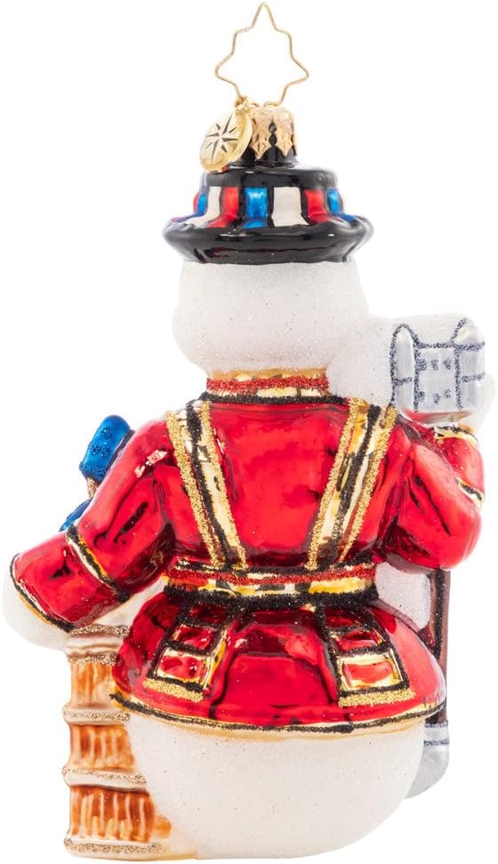 Christopher Radko Hand-Crafted European Glass Christmas Tree Decorative Ornament, Frosty Friend & Big Ben