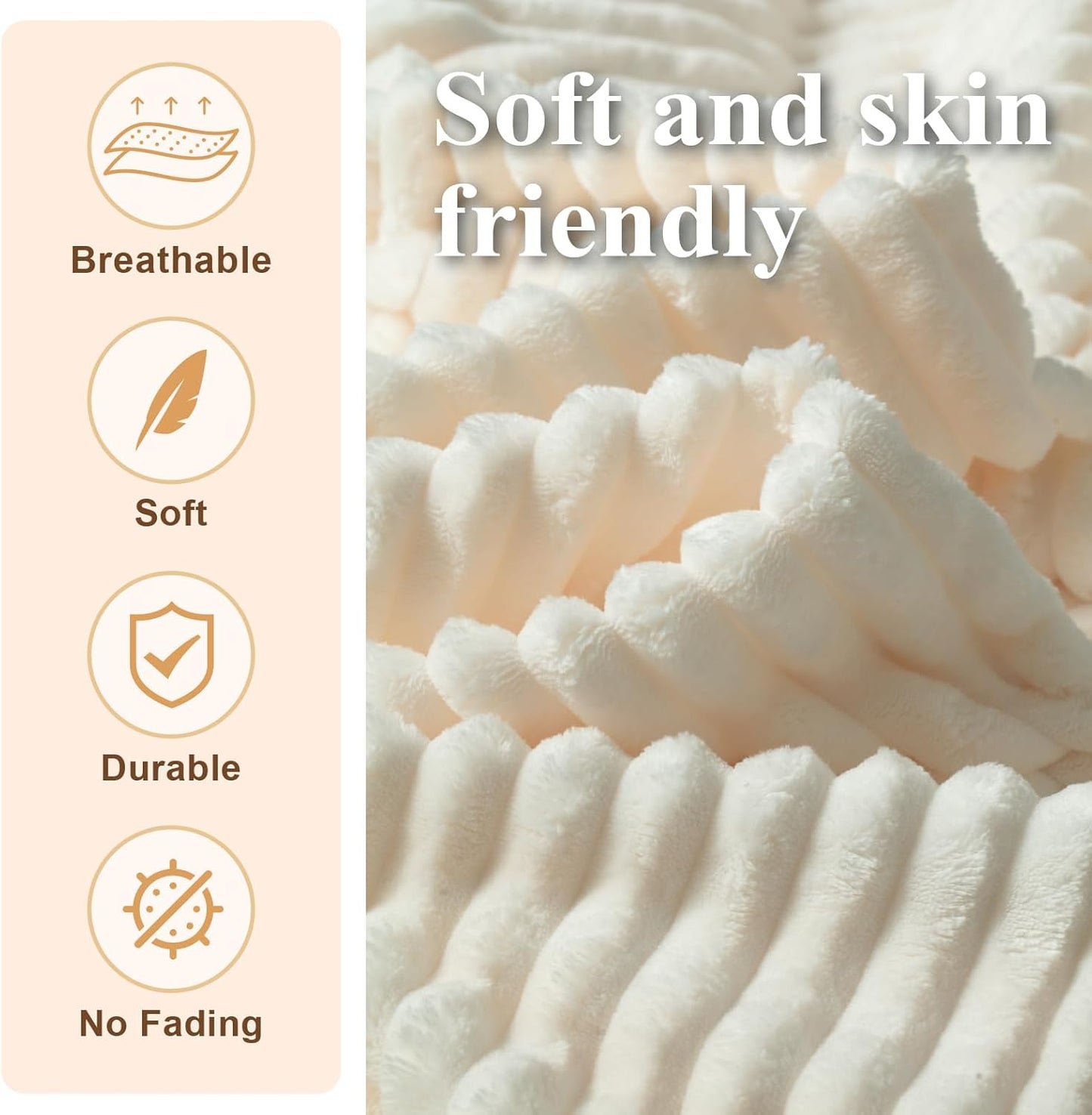 Premium Beige Bean Bag Chair for Adults with Armrest- Ultra Plush Memory Foam Lounge Sofa & Comfy Reading Nook Chair for Bedroom, Living Room & Dorm (White, Without Pedals)