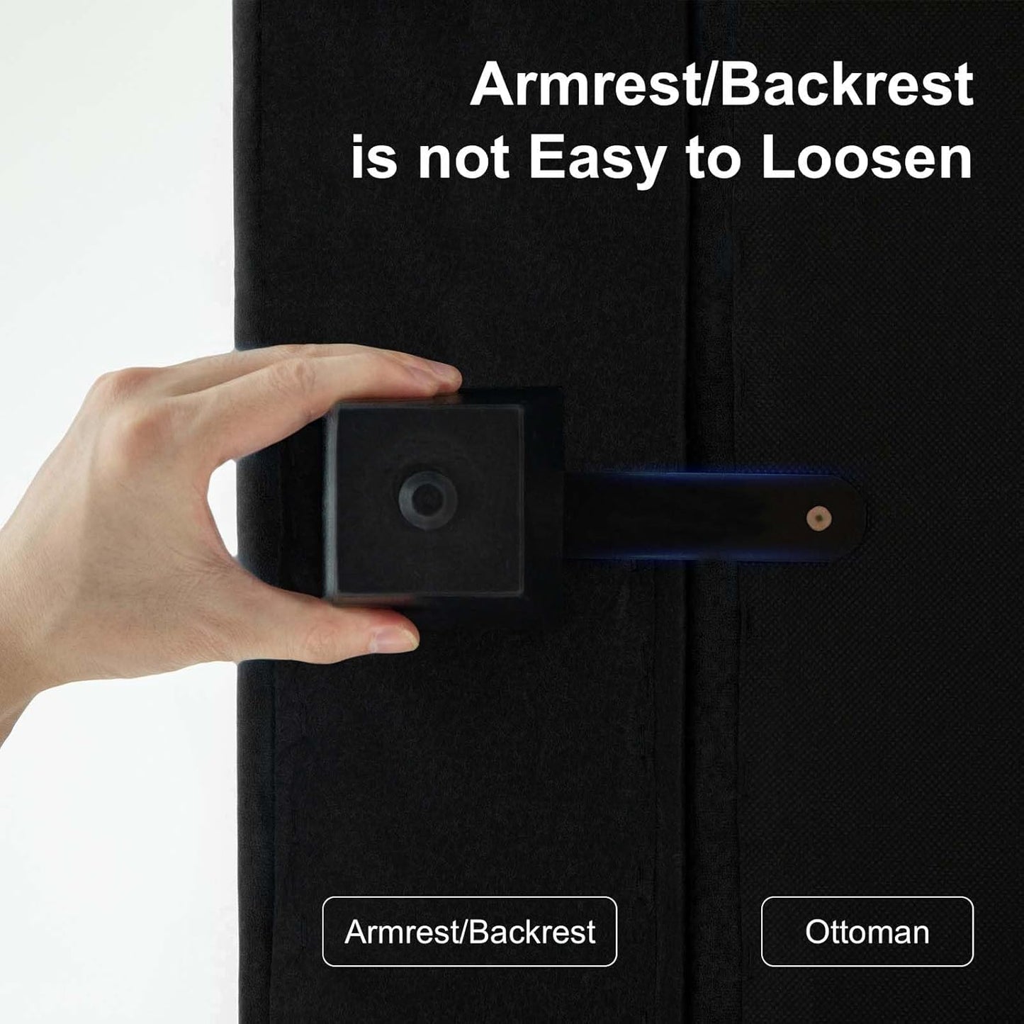 Belffin Modular Sofa Armrest Backrest Module for Modular Sectional Sofa Couch Side Armrest, Backrest Velvet Black