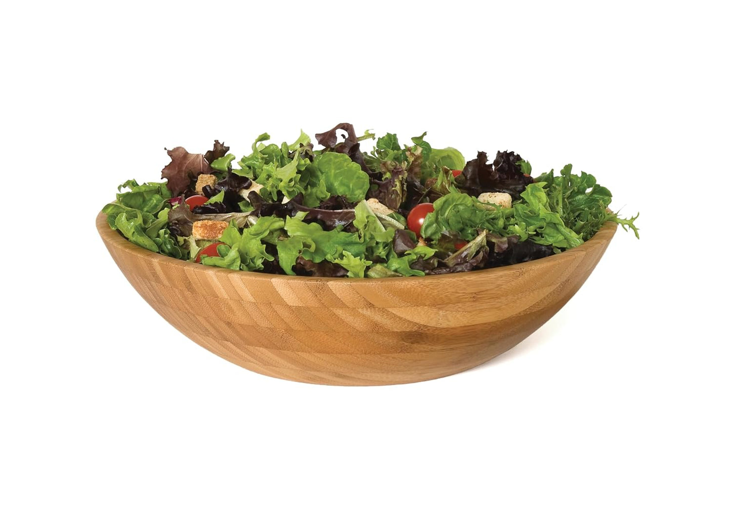 Lipper International Bamboo Wood Salad Bowl