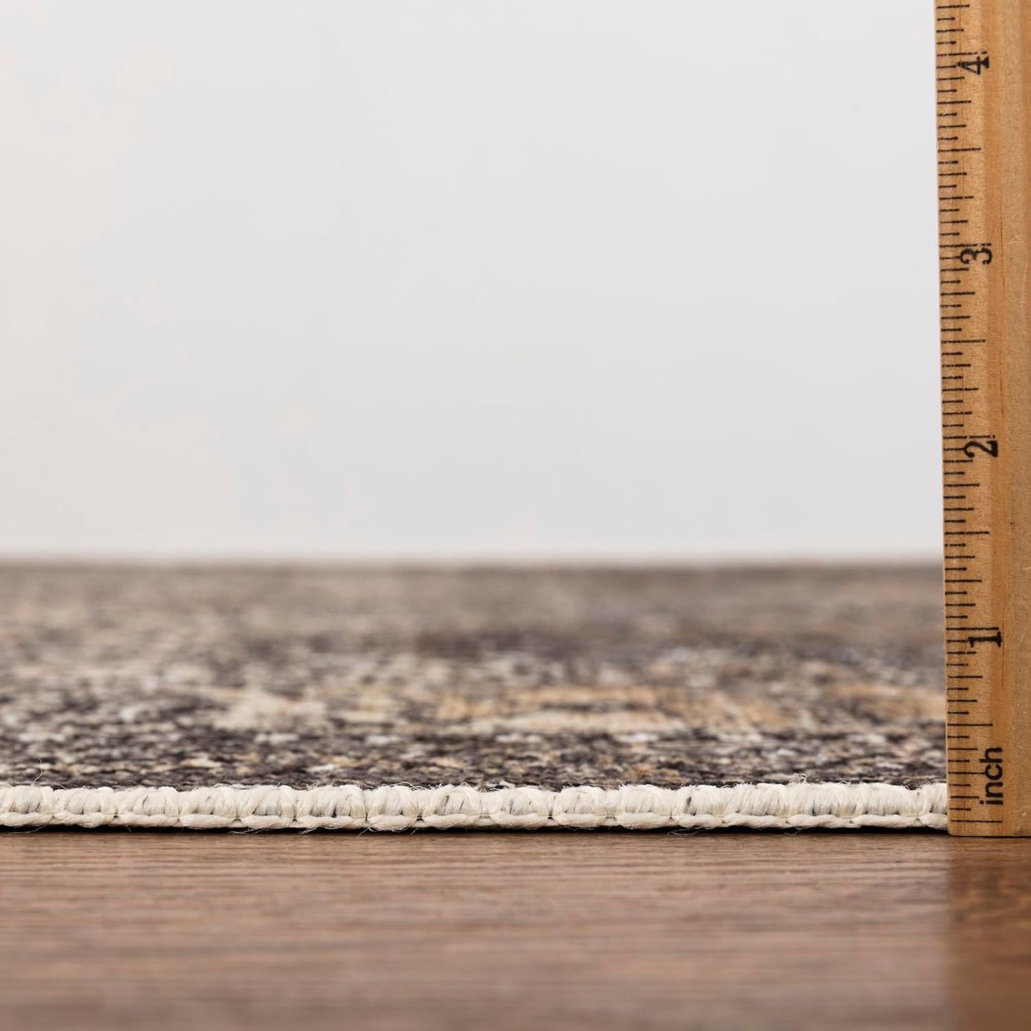 Keen Home Design 5x7 Rug - Machine Washable Area Rug with Non-Slip Backing, Ideal for Living Room, Dining Room, Bedroom - Vintage, Easy Clean, Durable, Low Pile Rug - (5' x 7')