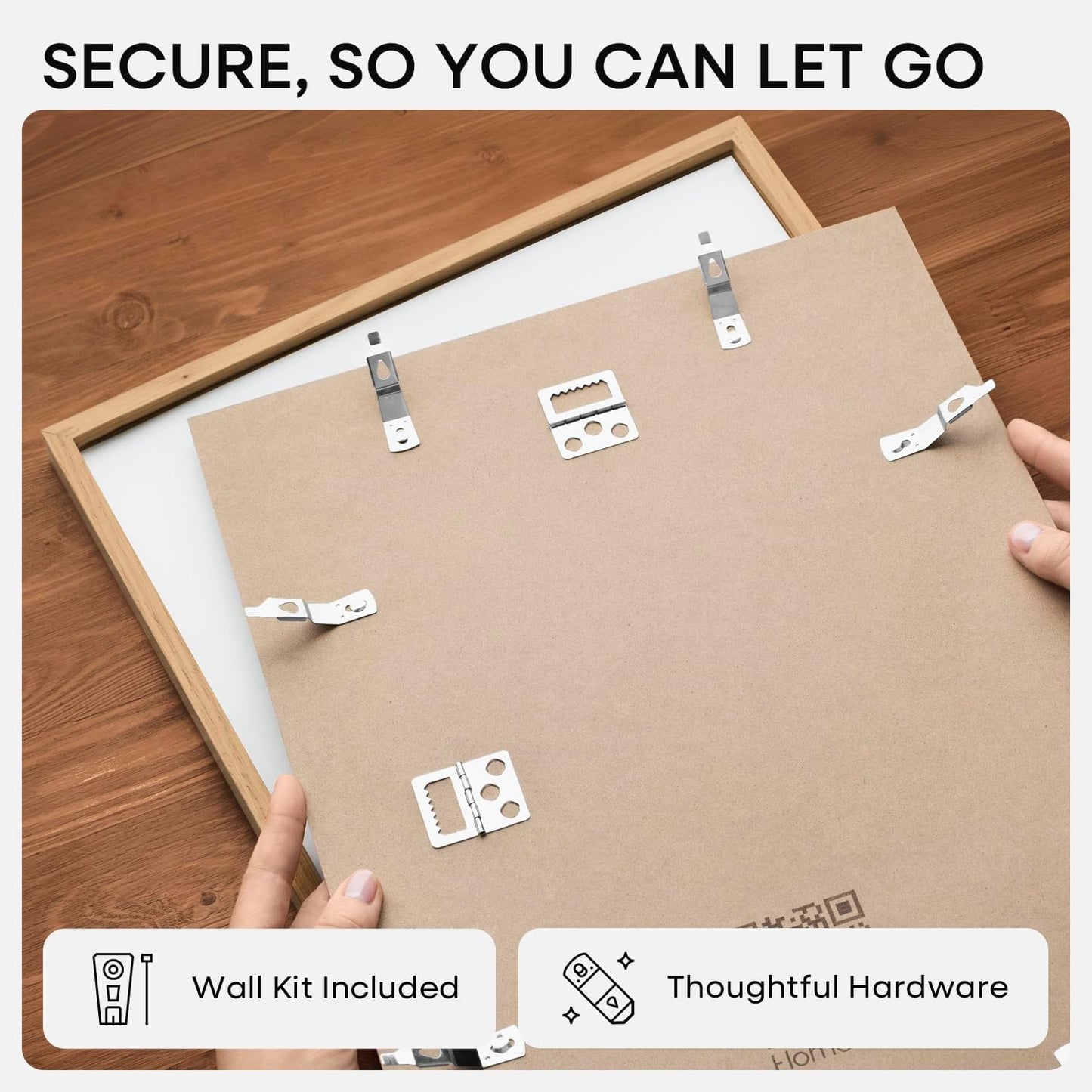 Homeforia 18x24 Poster Frame Wood, High End Natural Oak 18x24 Light Wooden Picture Frame with Mat 16x20, 18 by 24 Frames Matted to 16 x 20 Photo, 24by18 Thin Frames, Tempered Glass, Wall Kit, Set of 1