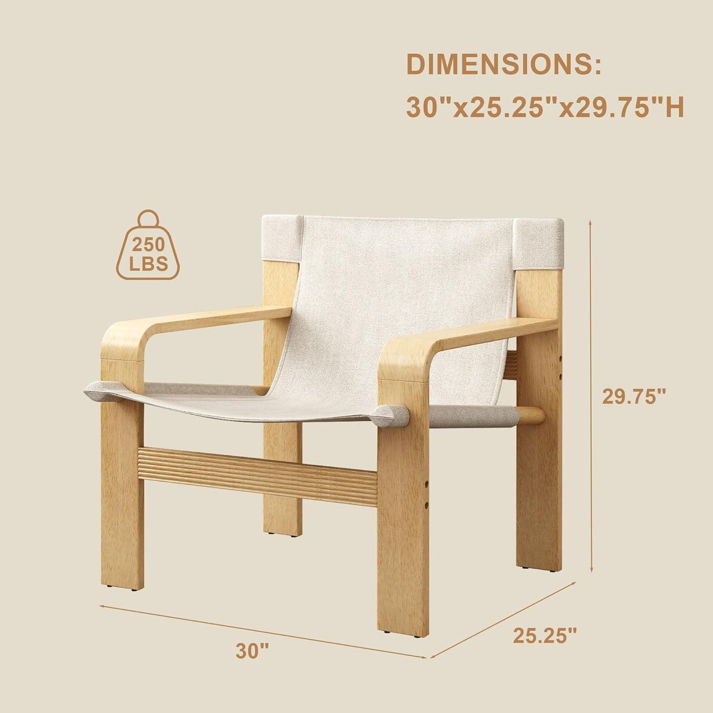 Mid-Century Accent Chair with Wide Armrest & Solid Wood Frame, Detachable and Washable Armchair, Modern Living Room Reading Chairs for Bedroom Sunroom Bedroom Balcony