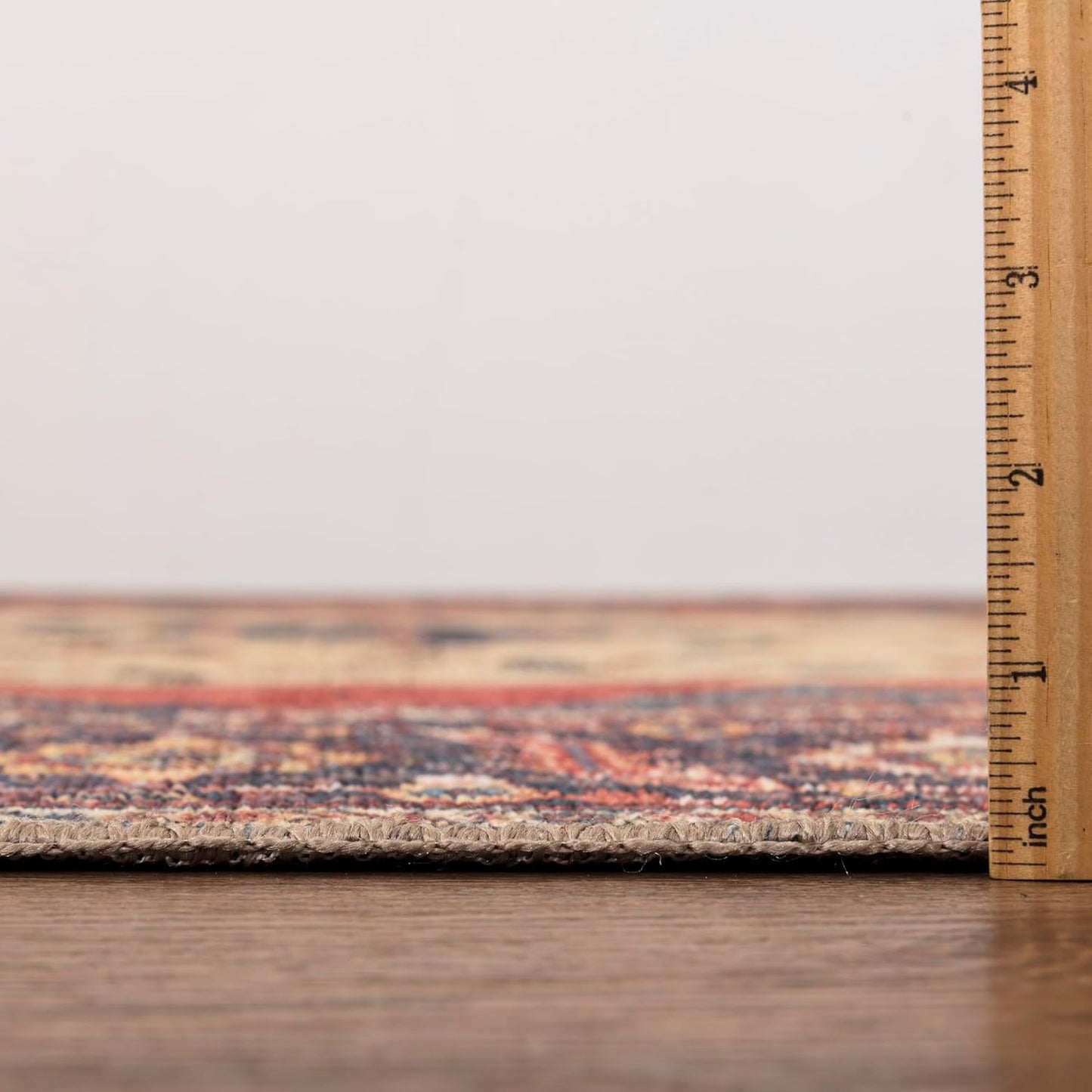 Keen Home Design 9x12 Rug - Machine Washable Area Rug with Non-Slip Backing, Ideal for Living Room, Dining Room, Bedroom - Vintage, Easy Clean, Durable, Low Pile Rug - (9' x 12')